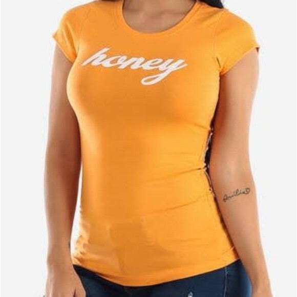 Orange T-shirt Honey S - Picture 1 of 7